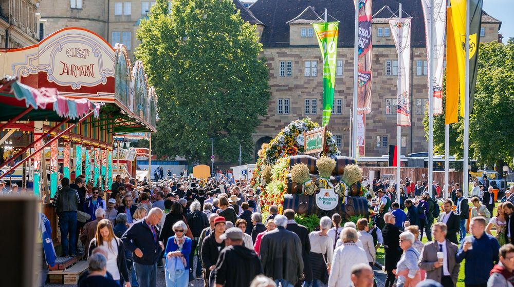 Eröffnung Historisches Volksfest auf dem Schlossplatz am 26.09.2018 in Stuttgart 
(Photo by Thomas Niedermueller / www.niedermueller.de)
