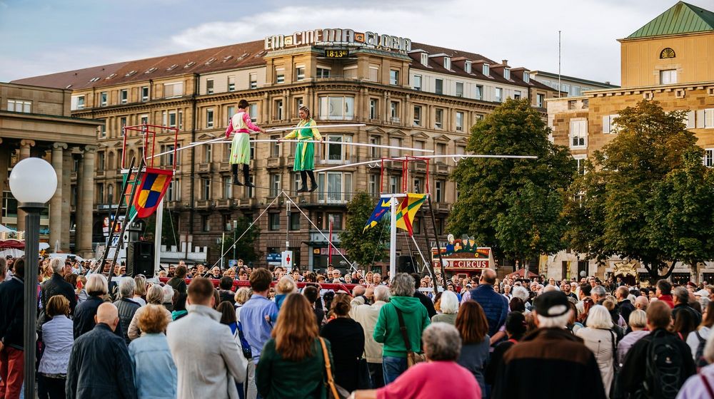 Historisches Volksfest auf dem Schlossplatz am 26.09.2018 in Stuttgart 
(Photo by Thomas Niedermueller / www.niedermueller.de)