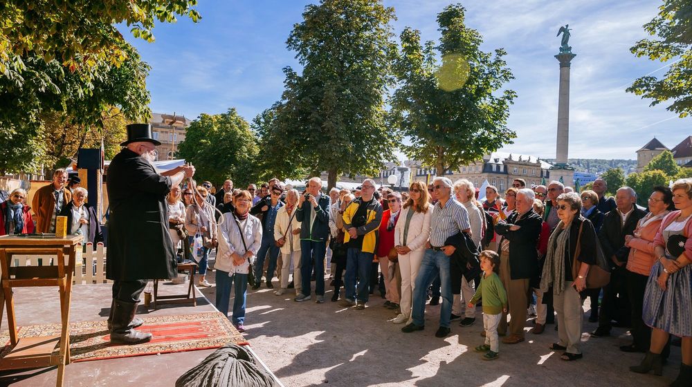 Eröffnung Historisches Volksfest auf dem Schlossplatz am 26.09.2018 in Stuttgart 
(Photo by Thomas Niedermueller / www.niedermueller.de)