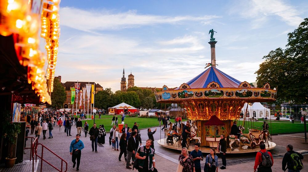 Historisches Volksfest auf dem Schlossplatz am 26.09.2018 in Stuttgart 
(Photo by Thomas Niedermueller / www.niedermueller.de)